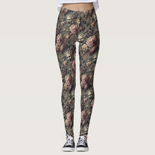 Dämonen aus Delinquenz - Gotik Viktorianisch Leggings (Vorderseite)