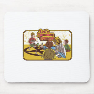 Dämonen beschwören Retro Vintage Horror Mousepad