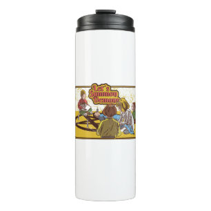 Dämonen beschwören Retro Vintage Horror Thermosbecher