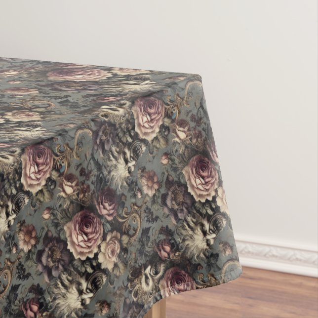 Dämonen der Delinquenz - gotisches Mittelmuster Tischdecke (Beispiel)