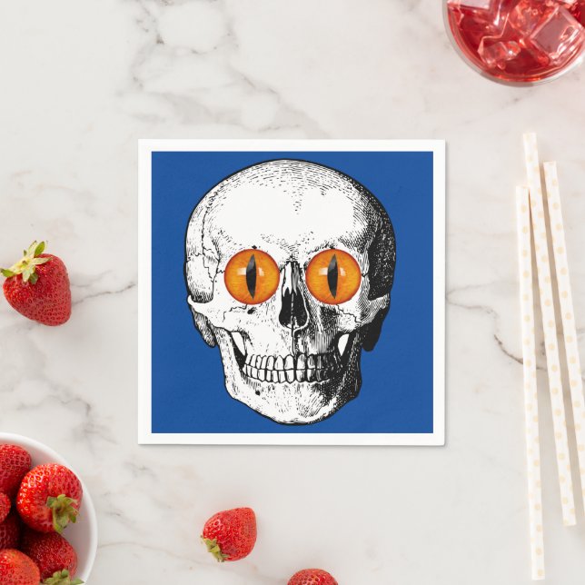 Dämonen Mit Augen Schädel Serviette (Beispiel)