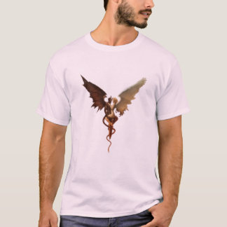 Dämonen- und Engelsflügel Romantische Fantasy-Illu T-Shirt