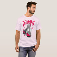 Dämonen verbessert es dunkles T-Shirt