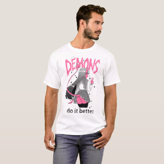 Dämonen verbessert es helles T-Shirt