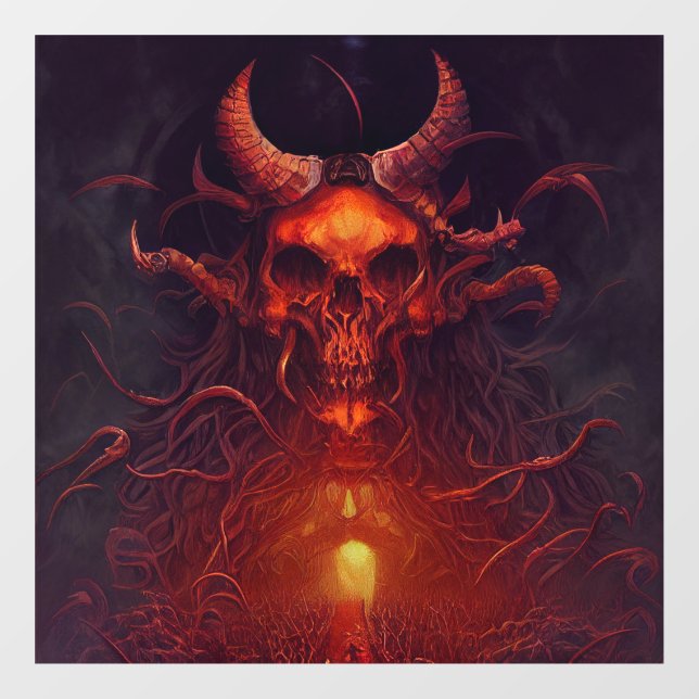 Dämonenfensterklammern Fensteraufkleber (Blatt)