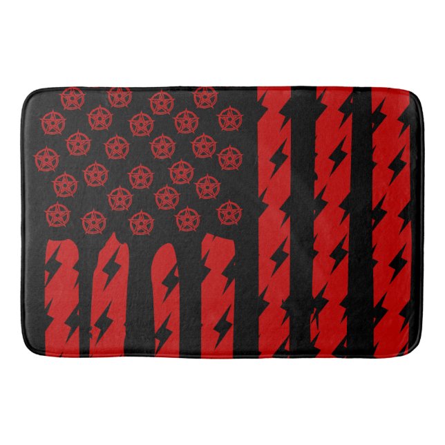 Dämonenflagge Badematte (Vorderseite)