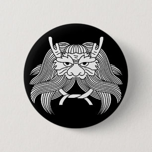 Dämonenhelm Button