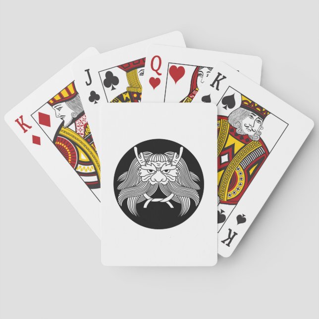 Dämonenhelm Spielkarten (Rückseite)