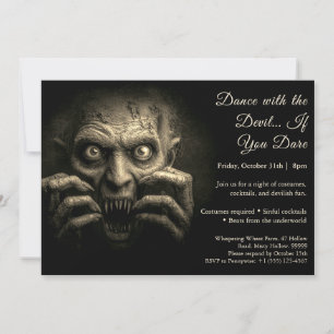 Dämonennacht Halloween Party Einladung