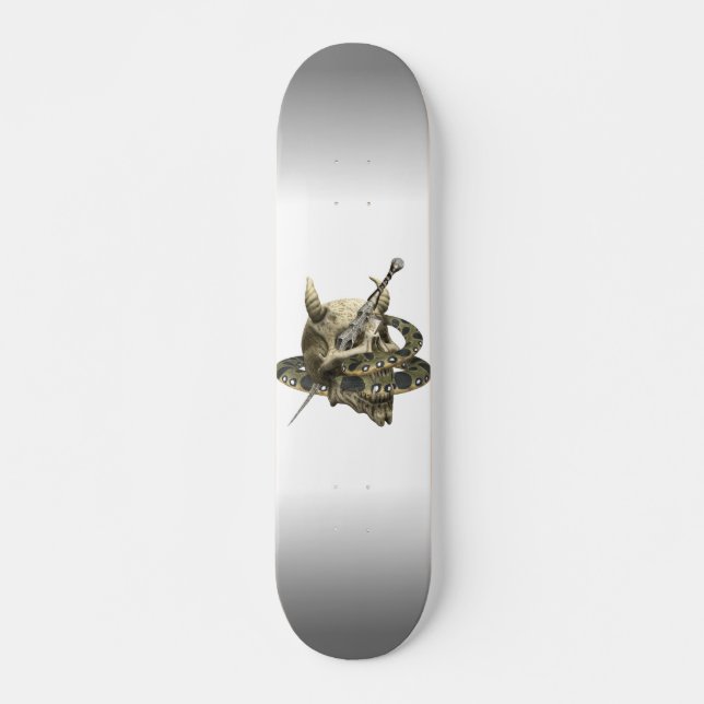 Dämonenschädel Python-Schlangenskateboard Skateboard (Vorne)