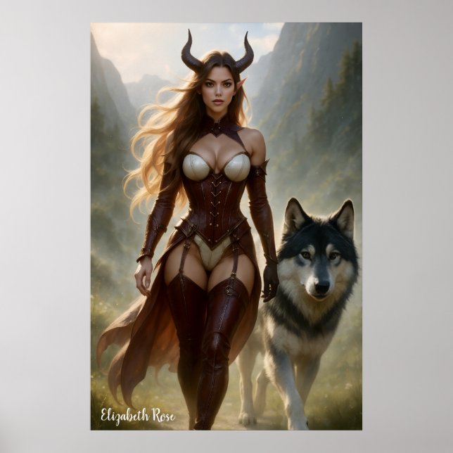 Dämonin Lady Wolf Poster (Vorne)