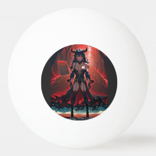 Dämonin mit Kontakt am Kreuzweg, Anime-Dämon Tischtennisball