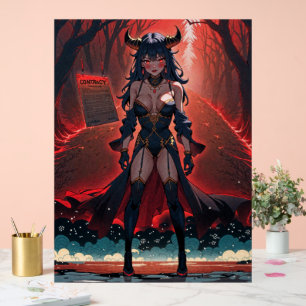 Dämonin mit Kontakt auf der Kreuzung, Anime-Dämon Acrylschild