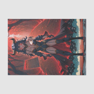 Dämonin mit Kontakt auf der Kreuzung, Anime-Dämon Seidenpapier