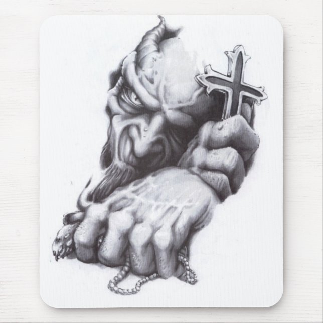 Dämonkreuz Mousepad (Vorne)