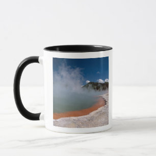 Dampf aufsteigend von Champagne Pool in WAI-O-TAPU Tasse