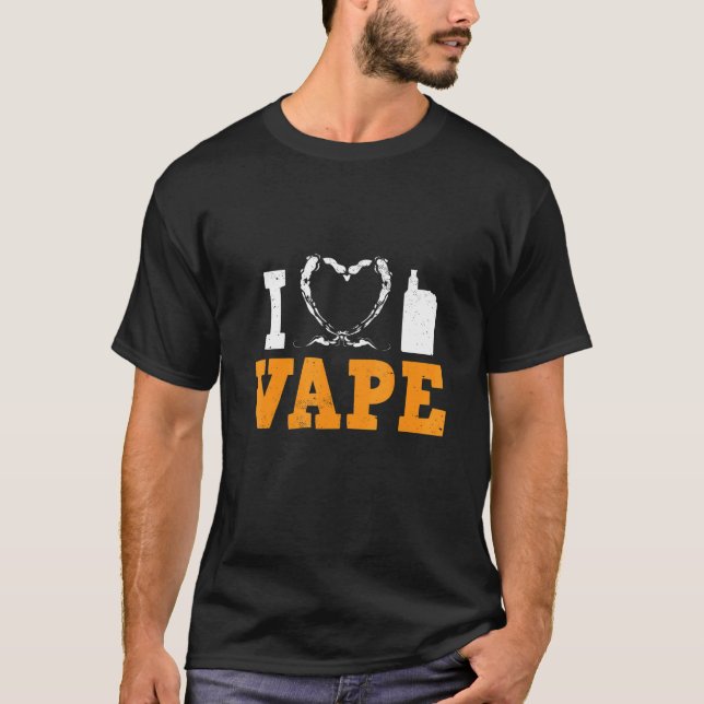 Dampf Dampfer E Zigarette Vape E Shisha Rauchen R T-Shirt (Vorderseite)