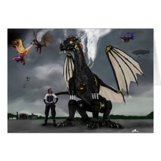 Dampf-Drache-Kriegs-Karte