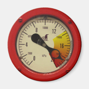 Dampf Druck Gage - Warnung! Magnet