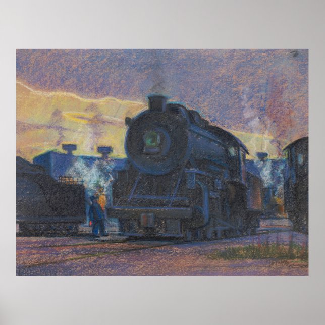 Dampf - Kulhanek Train Art (1952) Poster (Vorne)