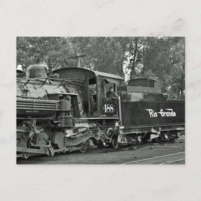 Dampf-Lokomotive Baldwin Cumbres und Toltec Postkarte (Vorderseite)