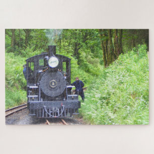 Dampf-Motor im Wald, Wales Puzzle