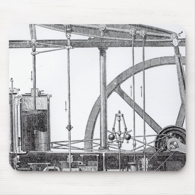 Dampf-Motor Mousepad (Vorne)