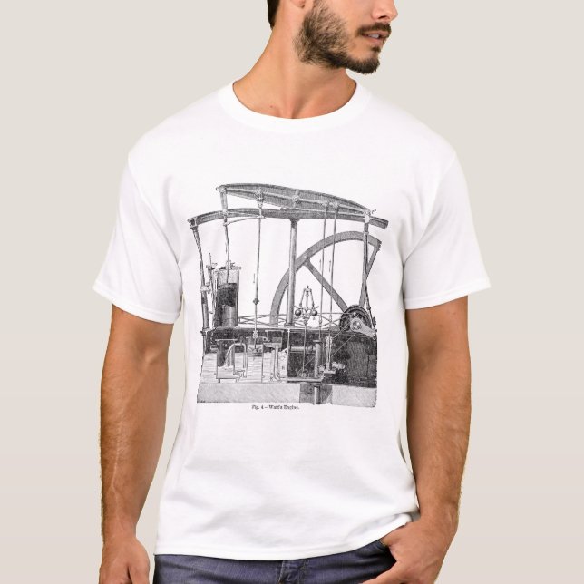 Dampf-Motor T-Shirt (Vorderseite)