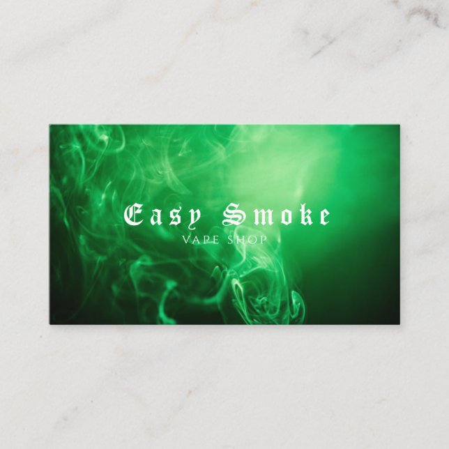 Dampf Vaping Rauch Rauchwaren Shopcigar Visitenkarte (Vorderseite)