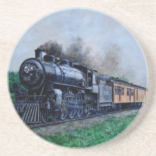 Dampf-Zug-Untersetzer Sandstein Untersetzer