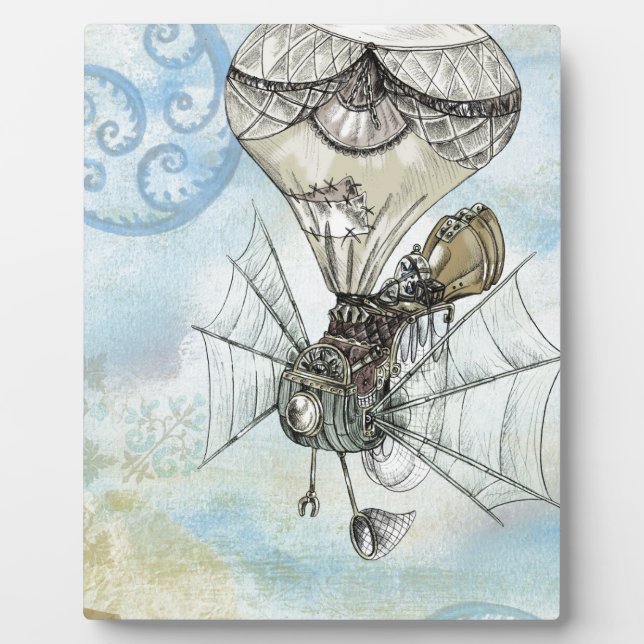 Dampfballon Fotoplatte (Vorderseite)