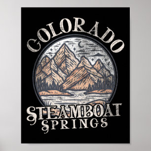 Dampfboot Co Colorado Springs Outdoor-Wanderung Poster