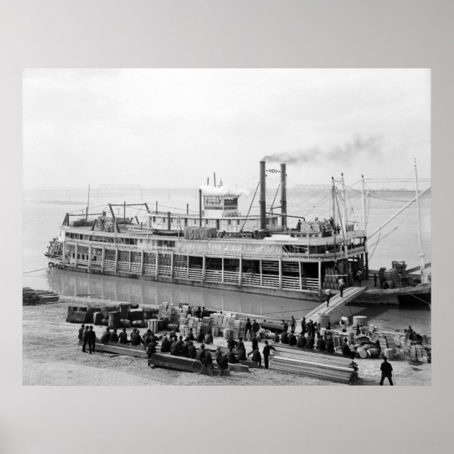 Dampfboot Georgien Lee: 1907 Poster (Vorne)