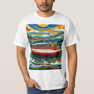 Dampfboot im Sturm 3 T-Shirt