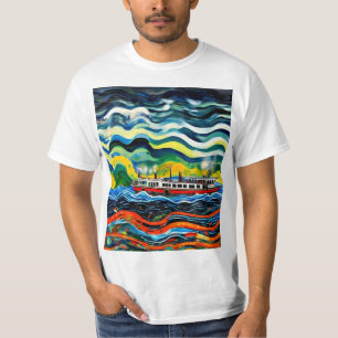 Dampfboot im Sturm 5 T-Shirt