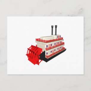 Dampfboot Postkarte