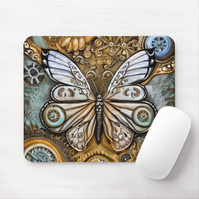 Dampfbunker Schmetterling Mousepad (Mit Mouse)
