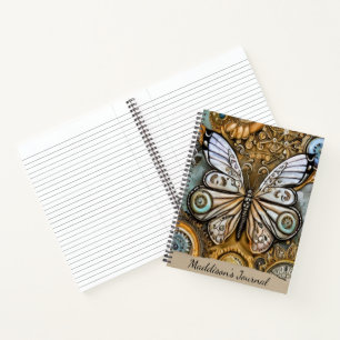 Dampfbunker Schmetterling Notizbuch