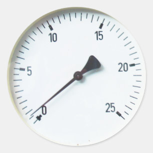 Dampfdruckmessgerät Runder Aufkleber