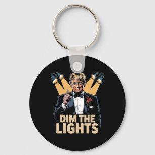 Dämpfe die Lichter Lustige Retro Trump Schlüsselanhänger