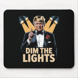 Dämpfe die Lichter Lustiger Retro-Trump  Mousepad