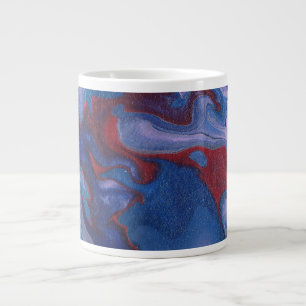 Dampfen Lebendiger Abstrakter Lila Becher Jumbo-Tasse