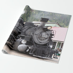 Dämpfen Sie Zug-Motor, Colorado, USA, Geschenkpapier