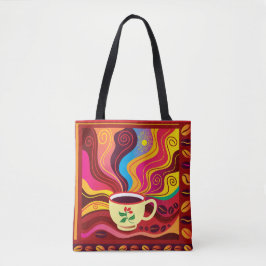 Dampfende Kaffeetasse Muster