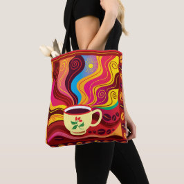 Dampfende Kaffeetasse Muster