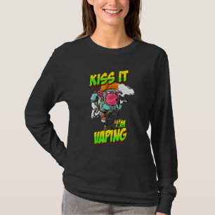 Dampfender Affe mit Dampfer T-Shirt