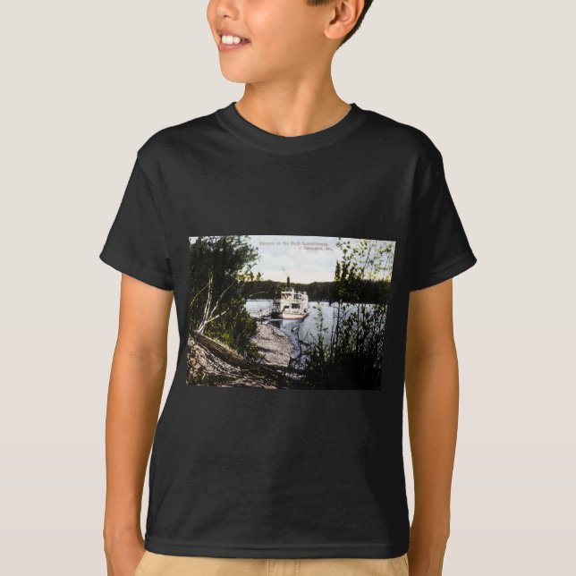 Dampfer auf Fluss Saskatchewan, Edmonton, Alta T-Shirt (Vorderseite)