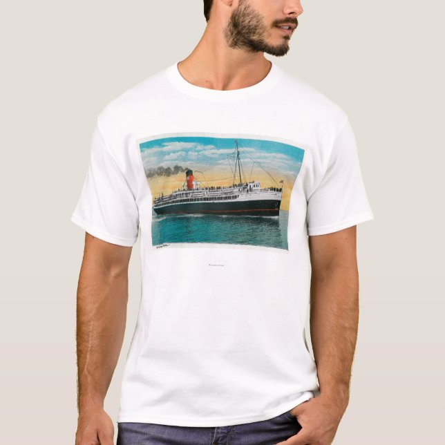 Dampfer "Avalon" in Insel Sankt Catalina T-Shirt (Vorderseite)