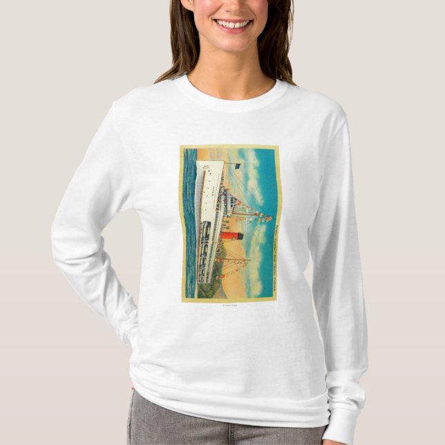 Dampfer "Catalina" in Insel Sankt Catalina T-Shirt (Vorderseite)