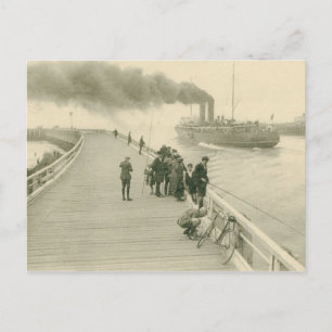 Dampfer Die Postboot von Dover nach Ostend Postkarte